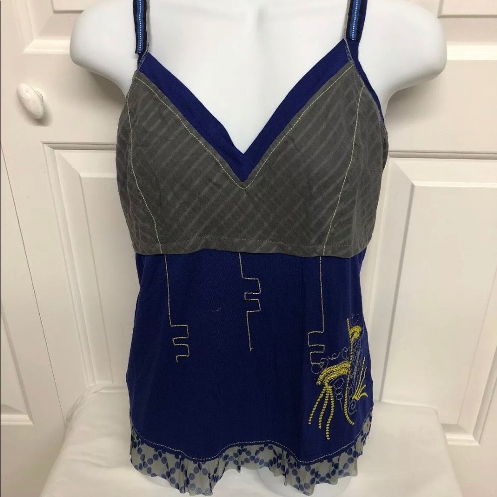 KESSLEY blue and yellow Blouse